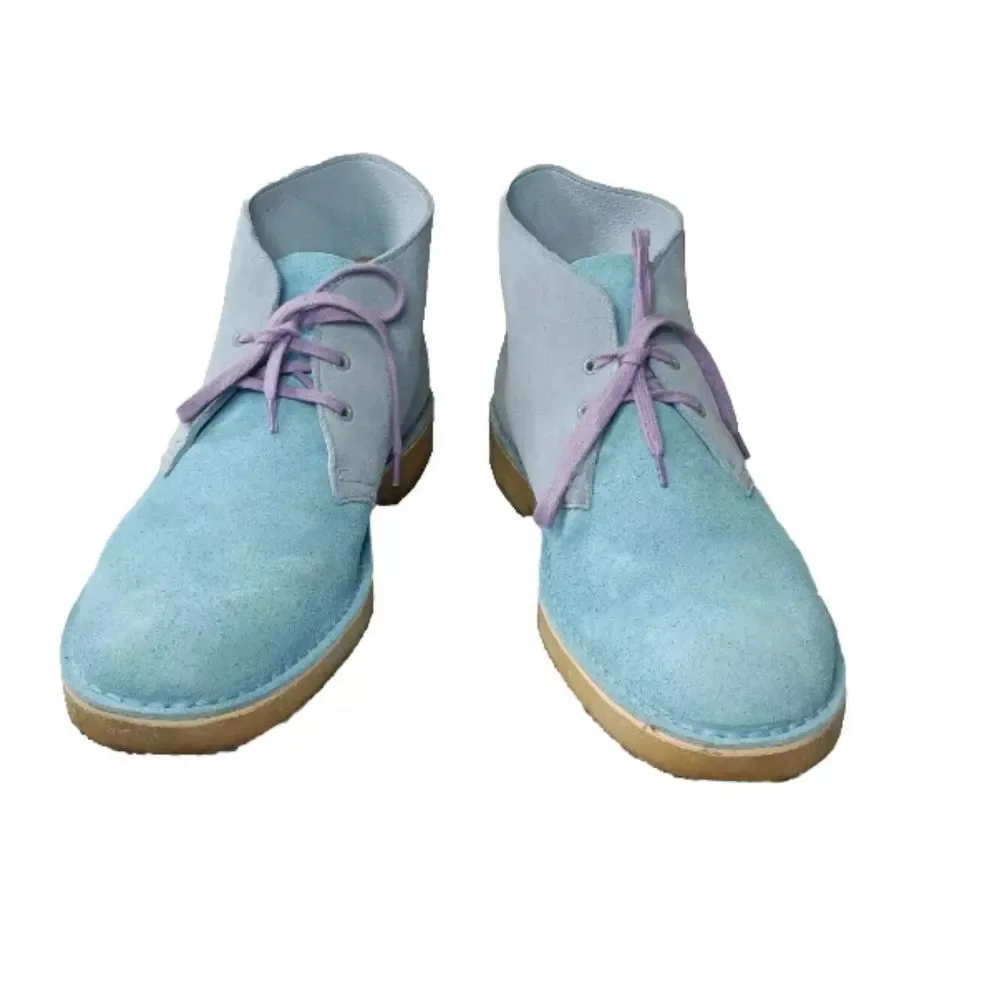 Levi’s Vintage X Clarks Originals Men's Leather Desert Boots Blue Size 11 M